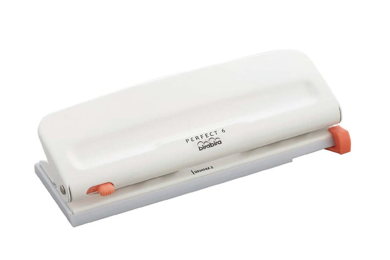 Bira Craft Adjustable 6 Hole Punch, Off White, 8 Sheet Capacity, Mini/Pocket A3/ A4 / A5 / A6 / Agenda/Personal/Deskfax, Performance Guaranteed - Image 3